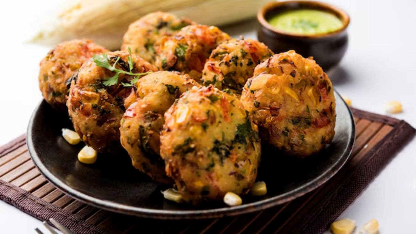 Crispy Corn Fritters with Dipping Sauce