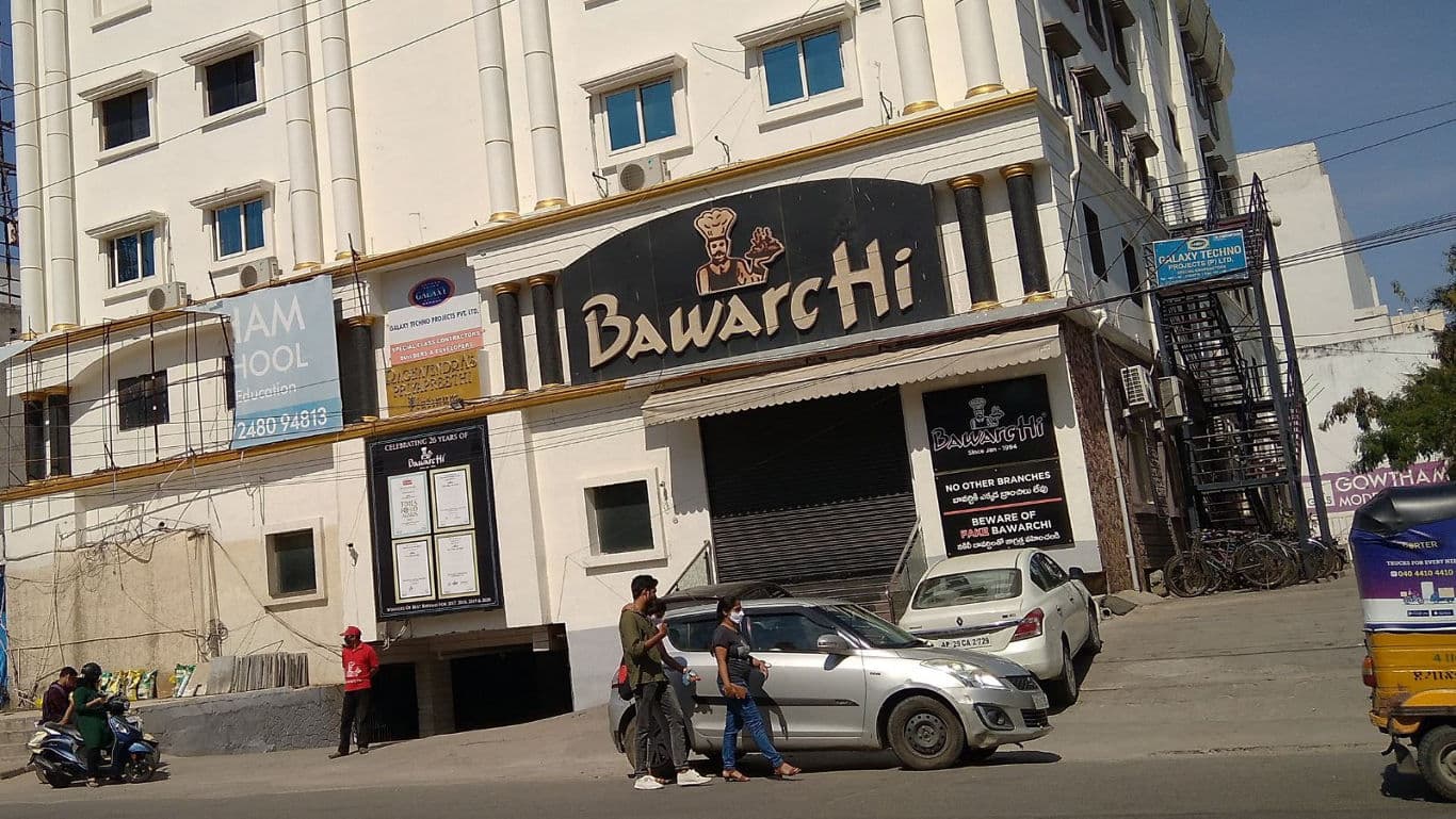 Bawarchi restaurant building exterior view