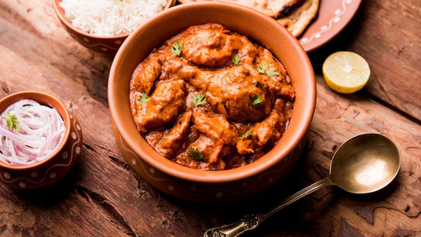 Traditional Indian Curry with Sides