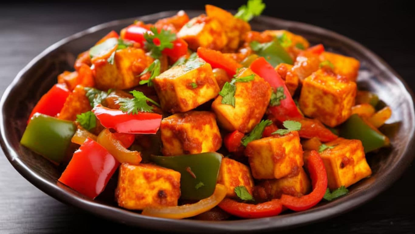 Spicy Paneer Stir-Fry with Bell Peppers