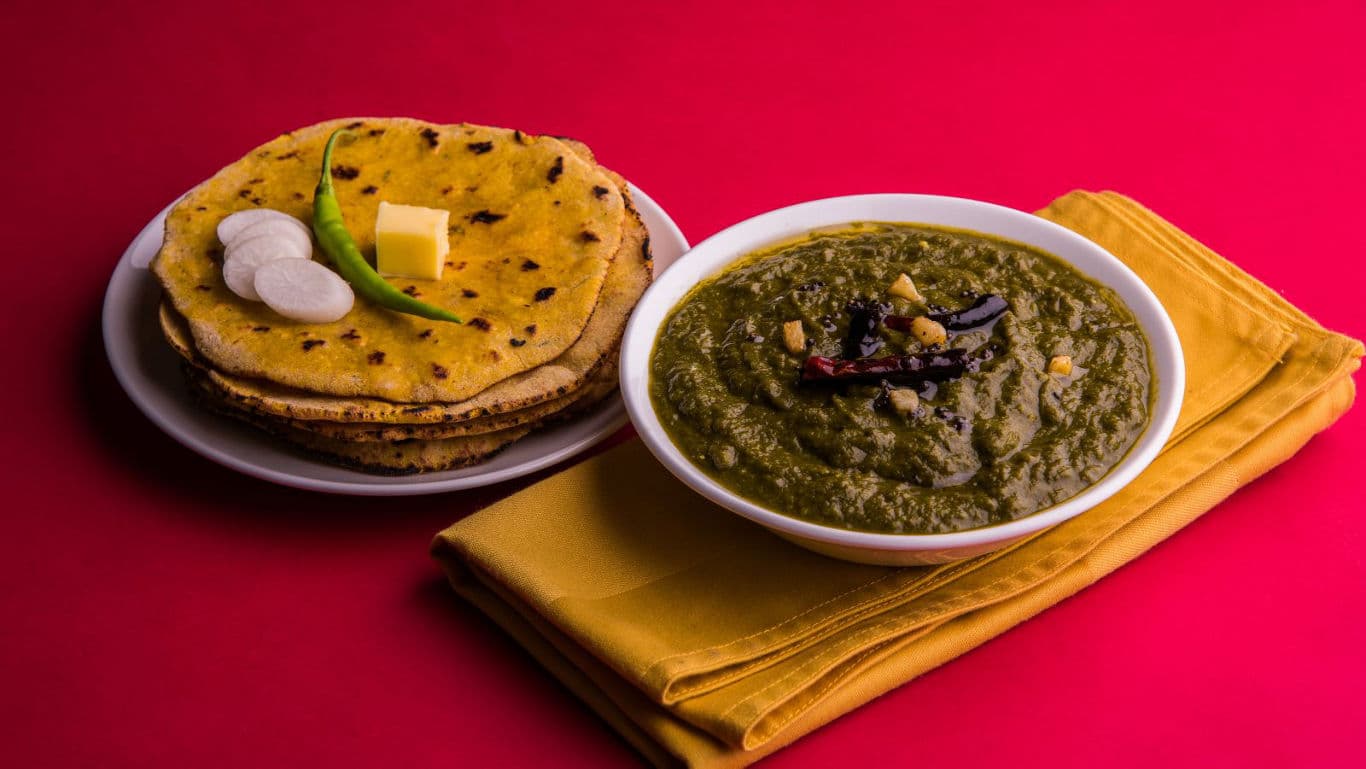 Traditional Indian meal with vibrant colors