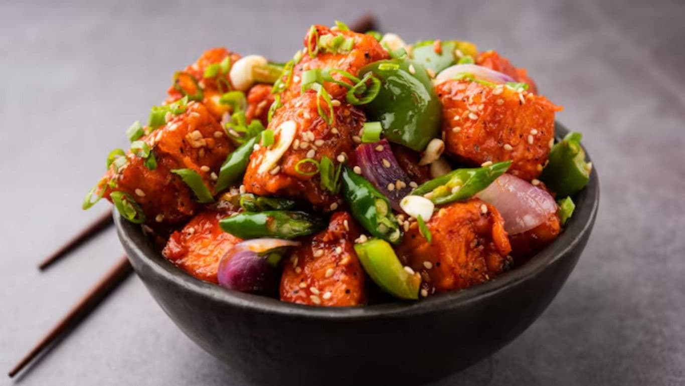 Crispy Chilli Paneer in Desi Chinese Style
