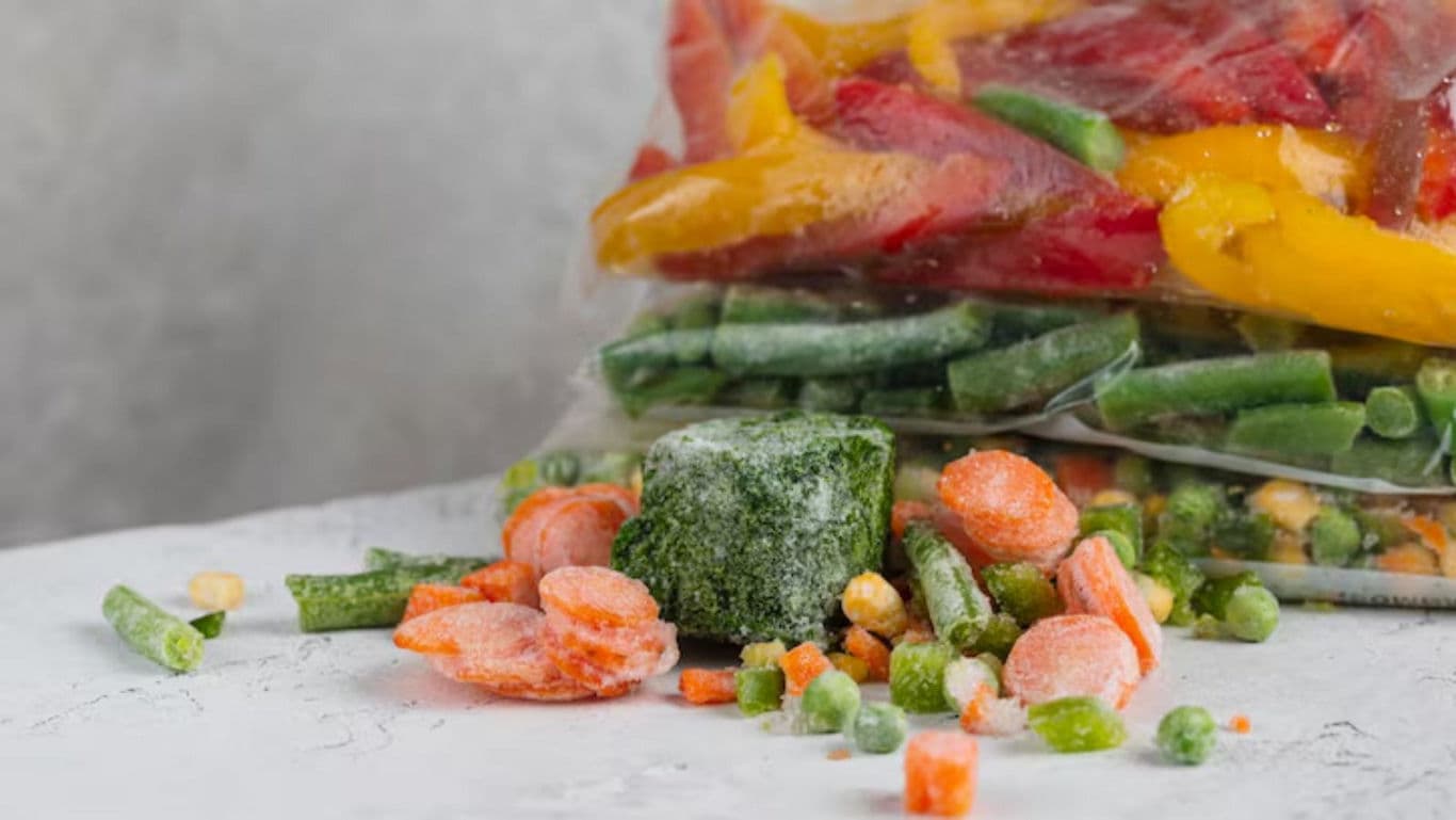 Frozen Mixed Vegetables in Plastic Bag