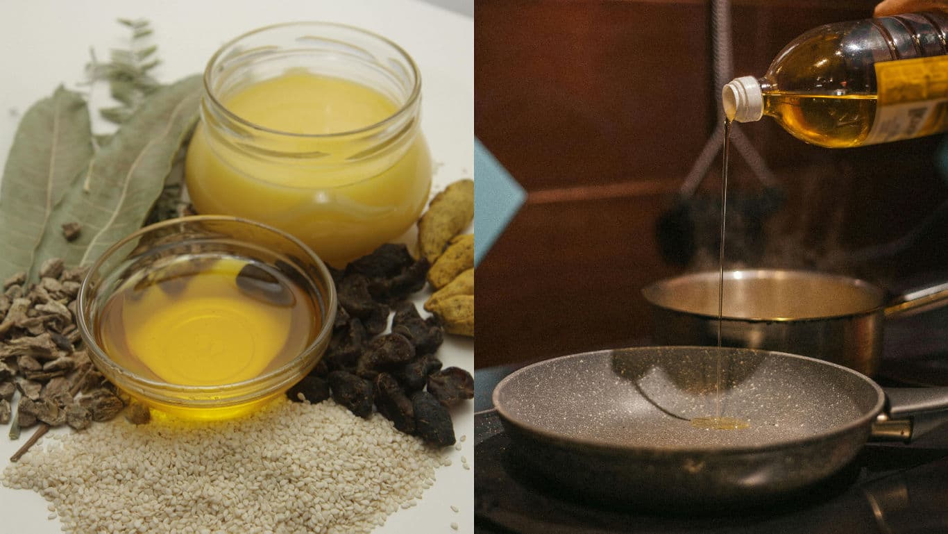 Ghee vs oil in Indian cooking