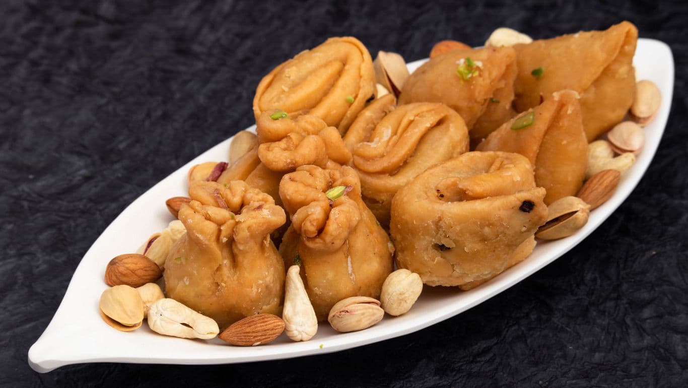 Assorted Indian Sweets with Nuts