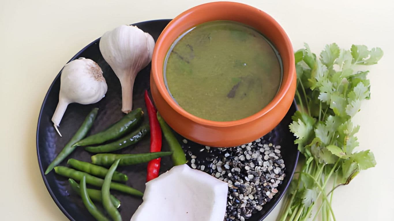 Maharashtrian Amti with ingredients