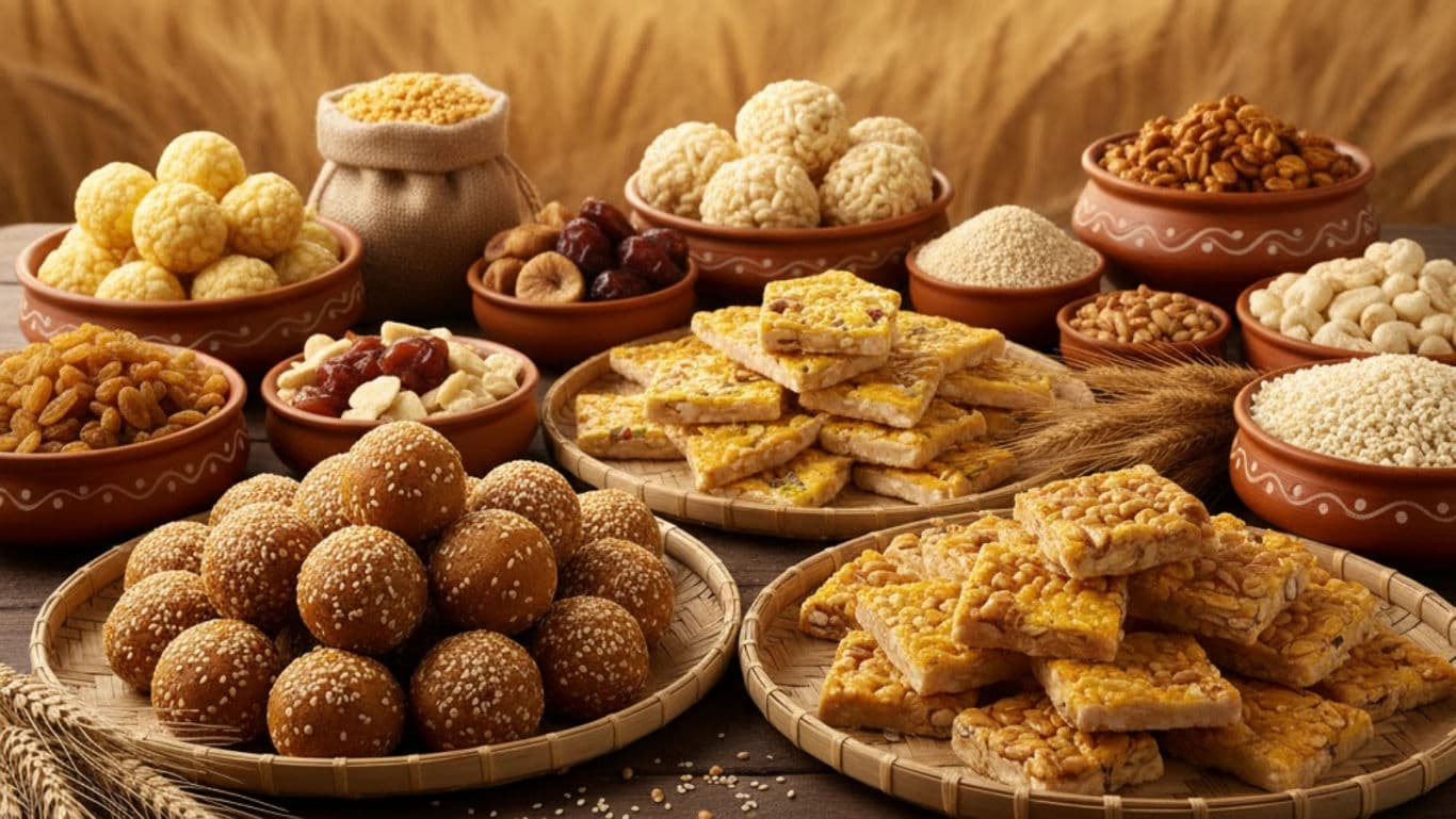 Makar Sankranti Special Food Til, Jaggery and Sesame