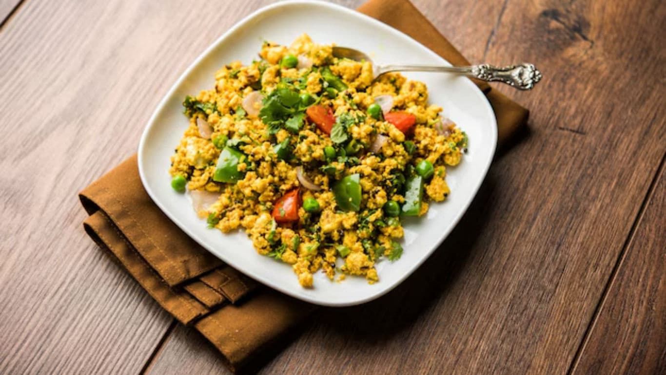 Healthy vegetable stir-fry on white plate