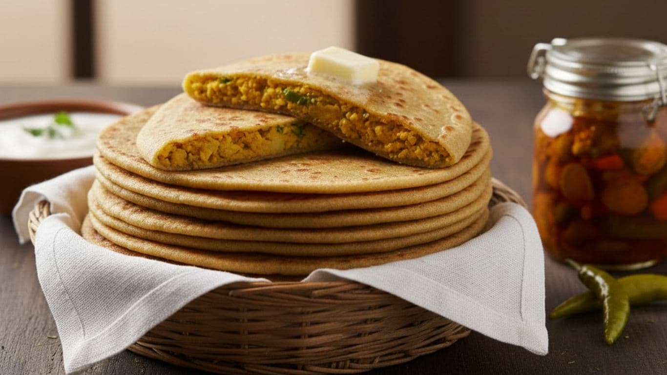 Paneer Bhurji Paratha