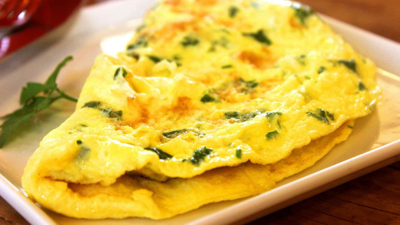 Golden Omelette with Fresh Herbs