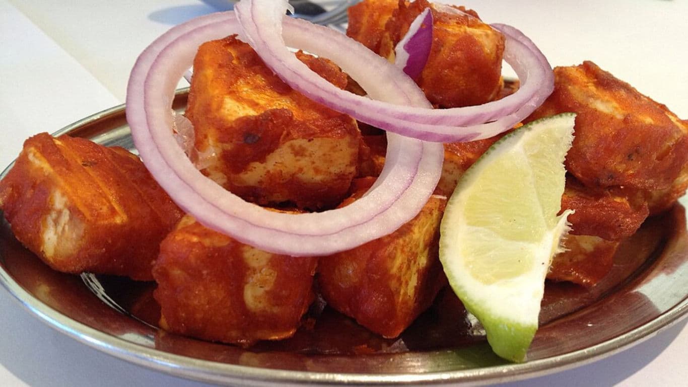 Spiced Paneer with Onion and Lime