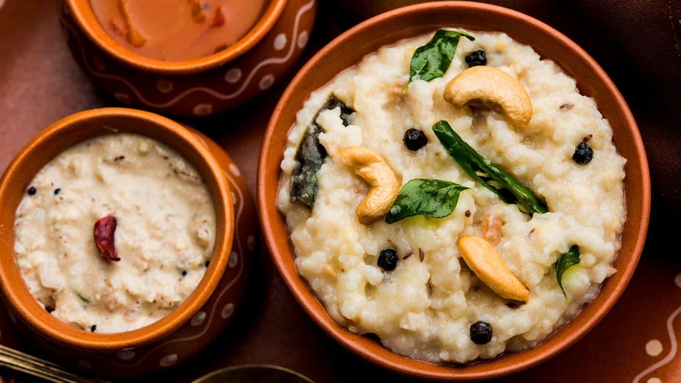 Traditional South Indian Pongal Dish