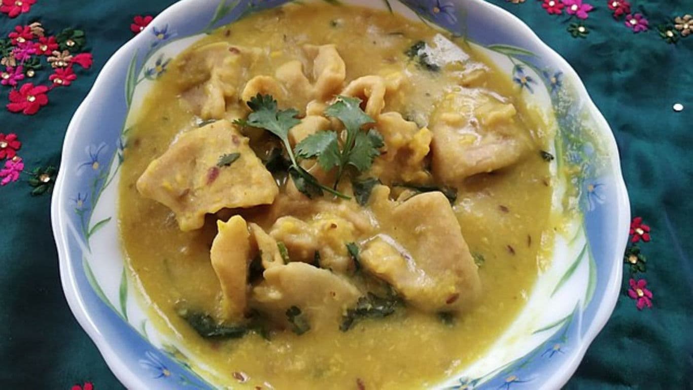 Traditional Indian Lentil Curry with Dumplings