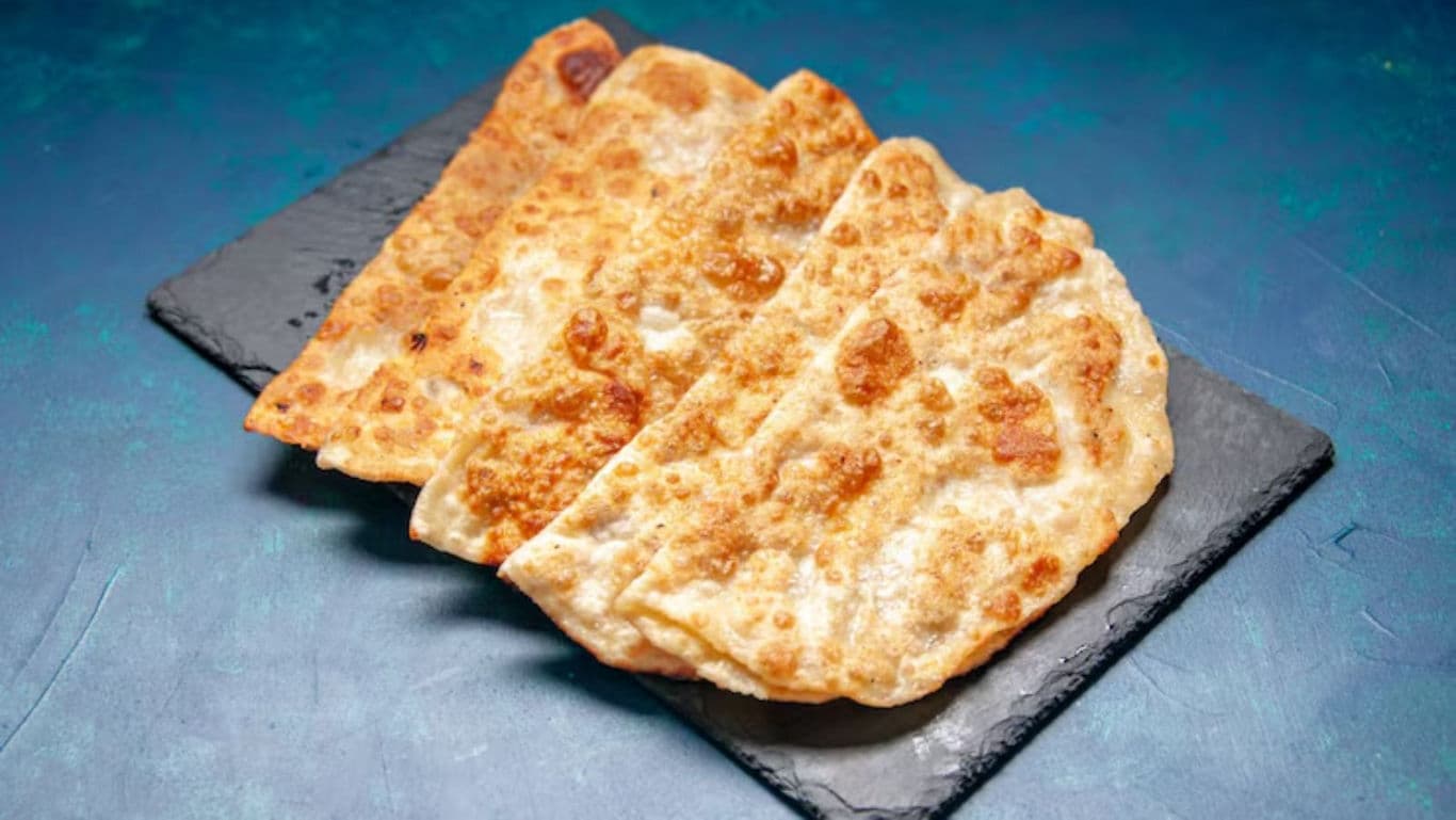 Crispy Flatbread on Slate Plate