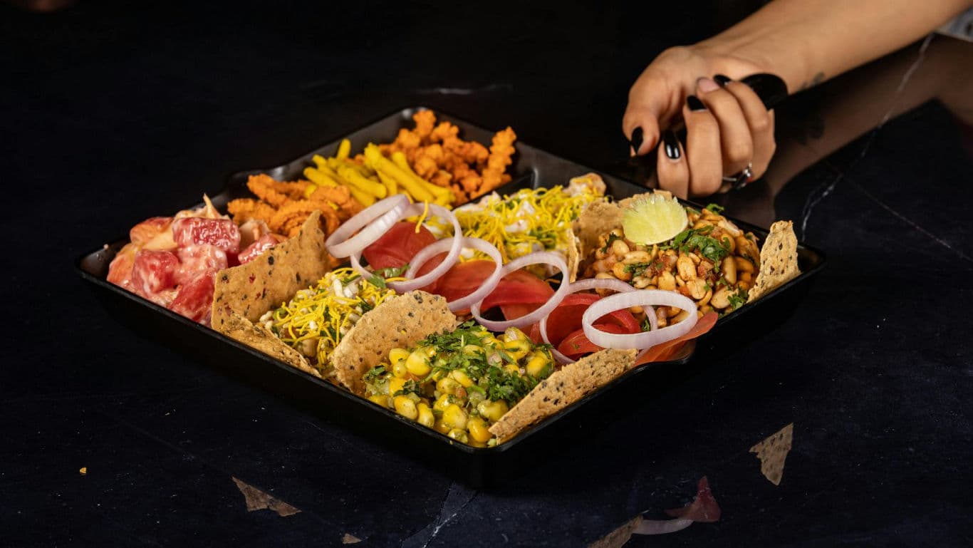 Assorted tacos with vibrant toppings