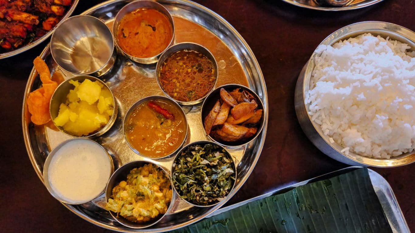 South Indian Thali.