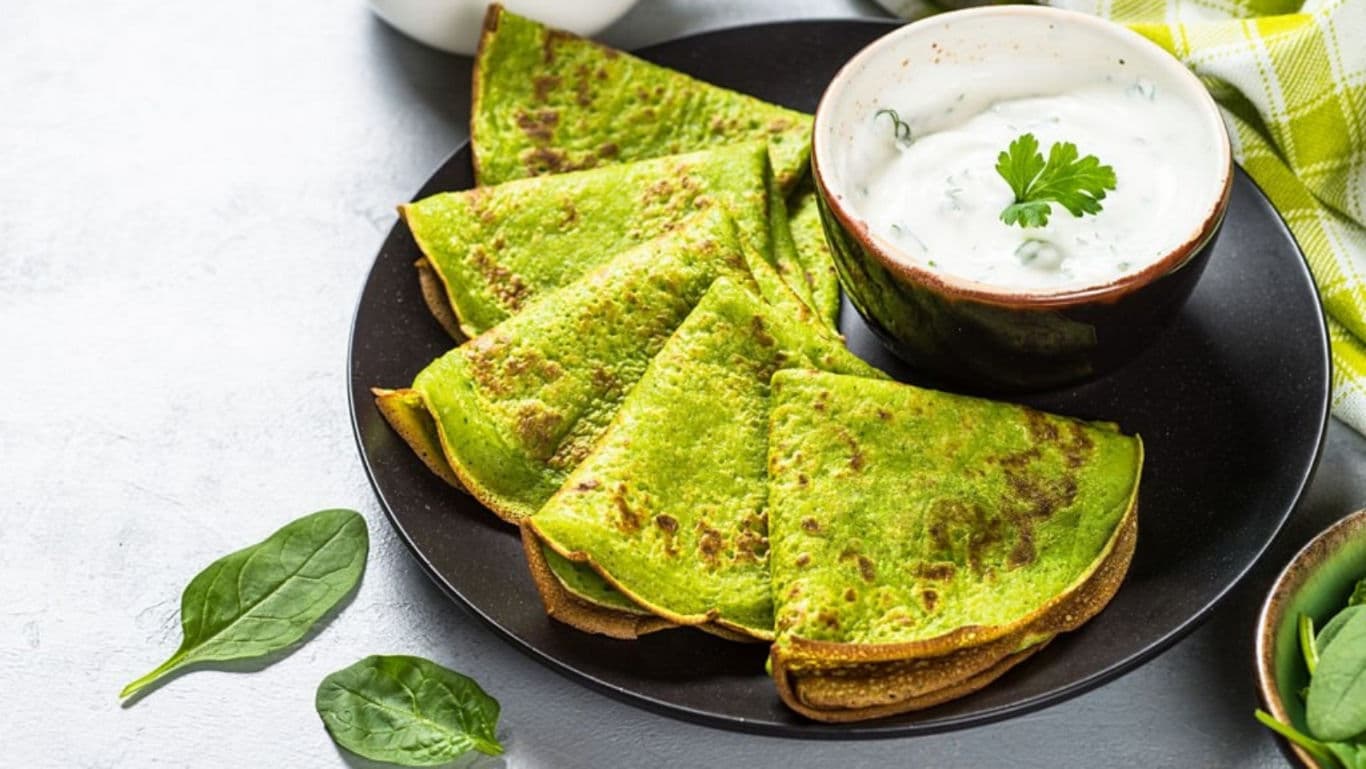 spinach chilla