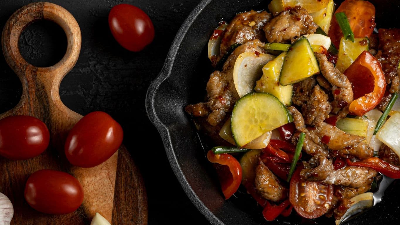 Stir-fried dish