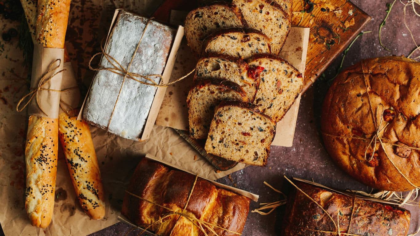 Assorted Artisan Breads and Pastries