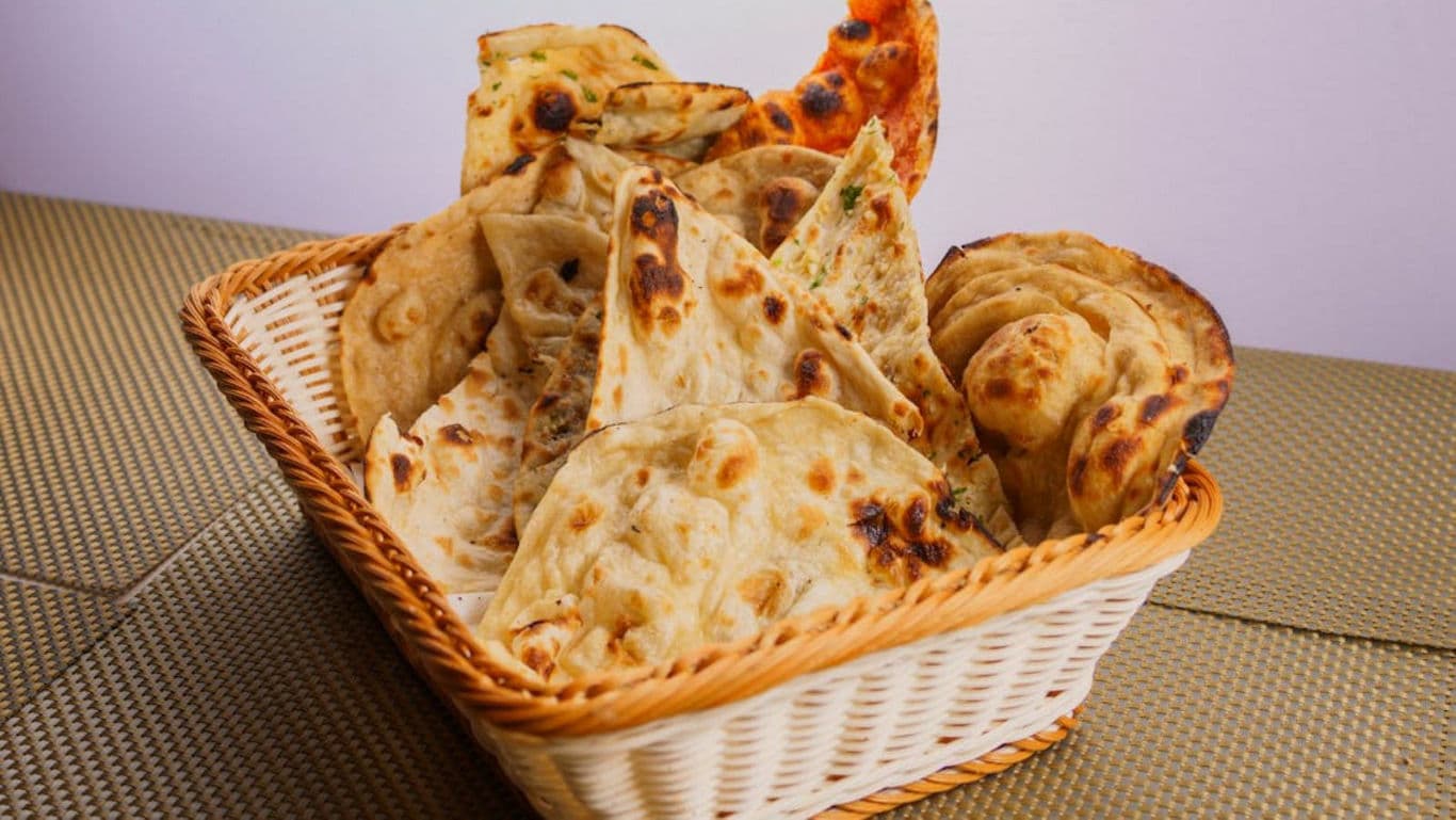 Indian flatbread basket