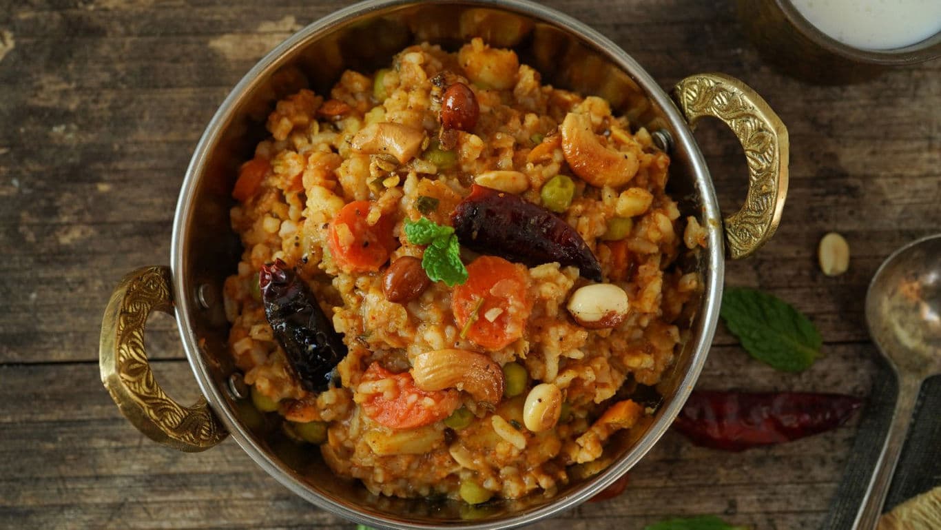 Traditional Indian mixed vegetable dish