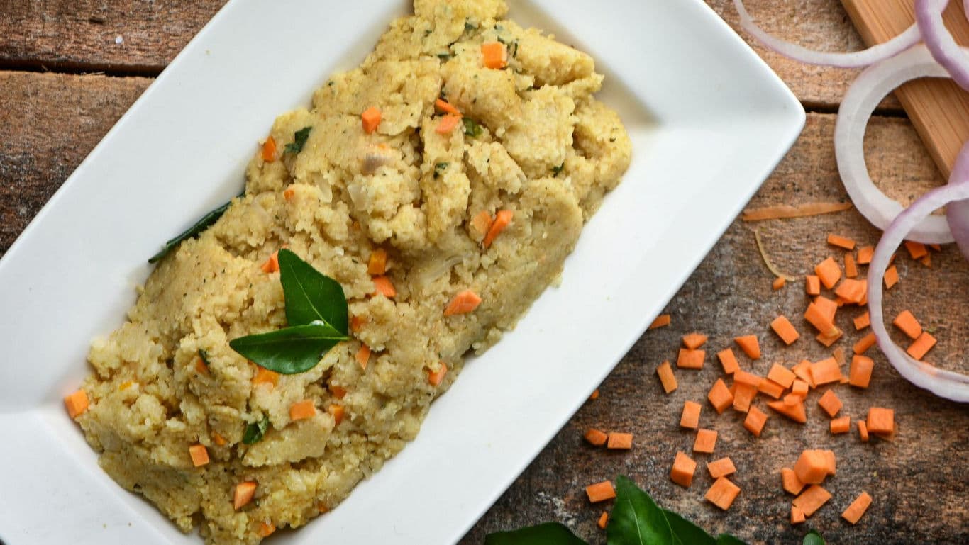 Upma on a plate