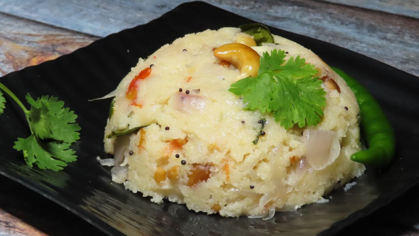 Traditional South Indian Upma Dish