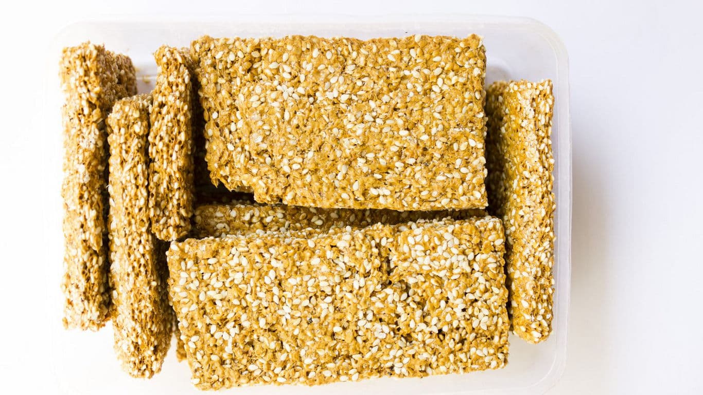 Granola Bars in Plastic Container