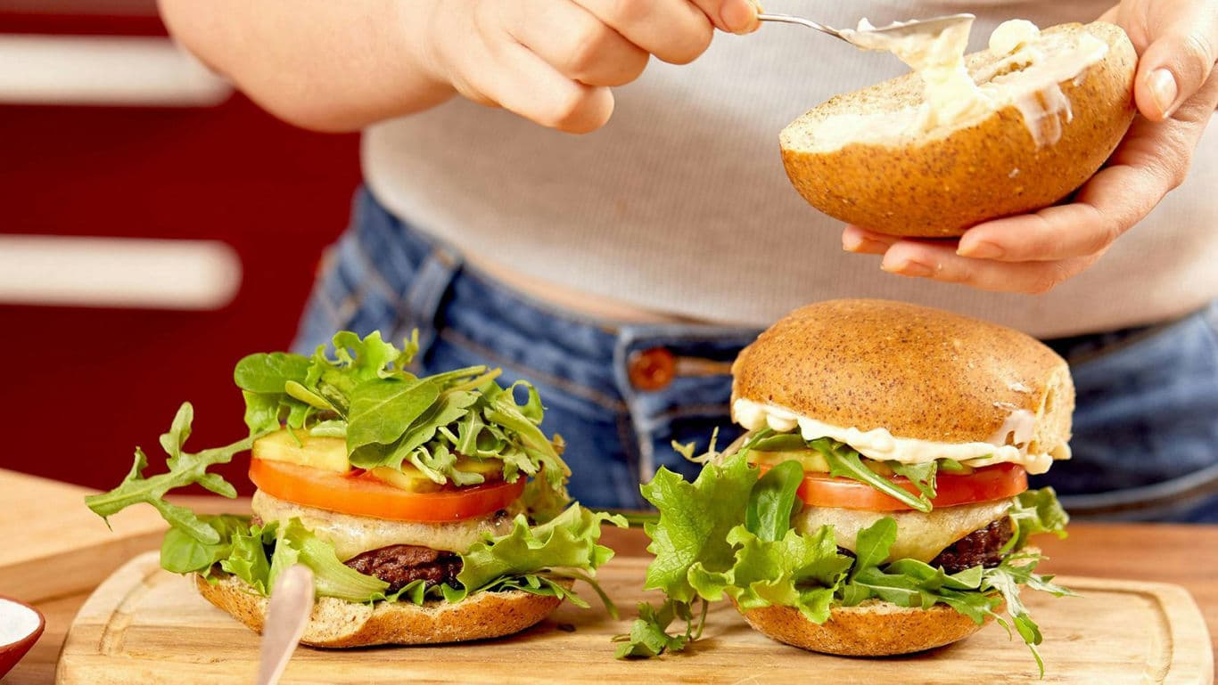 Person Preparing Fresh Veggie Burgers
