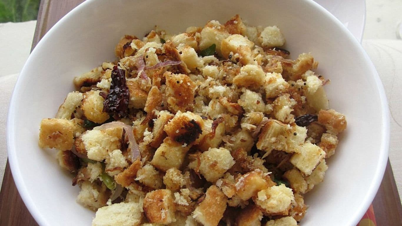 Close-up of Indian Bread Poha